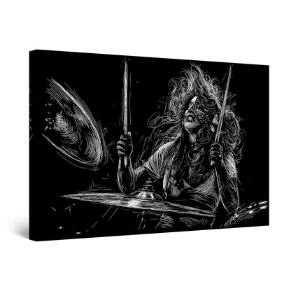 Orange Jazz Canvas Wall Art – 32x48in