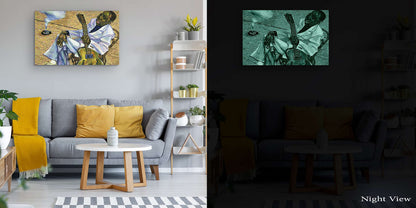 Orange Jazz Canvas Wall Art – 32x48in