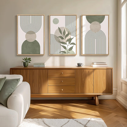 Neutral Abstract Wall Art 2PC