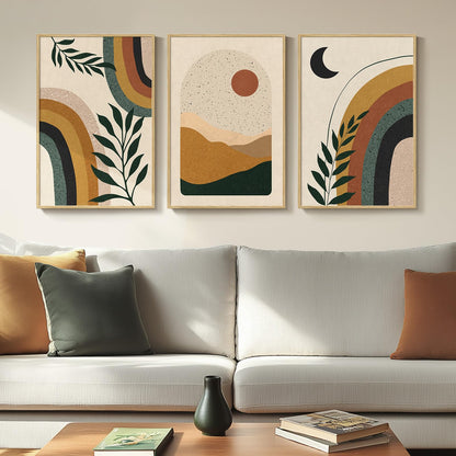 Neutral Abstract Wall Art 2PC