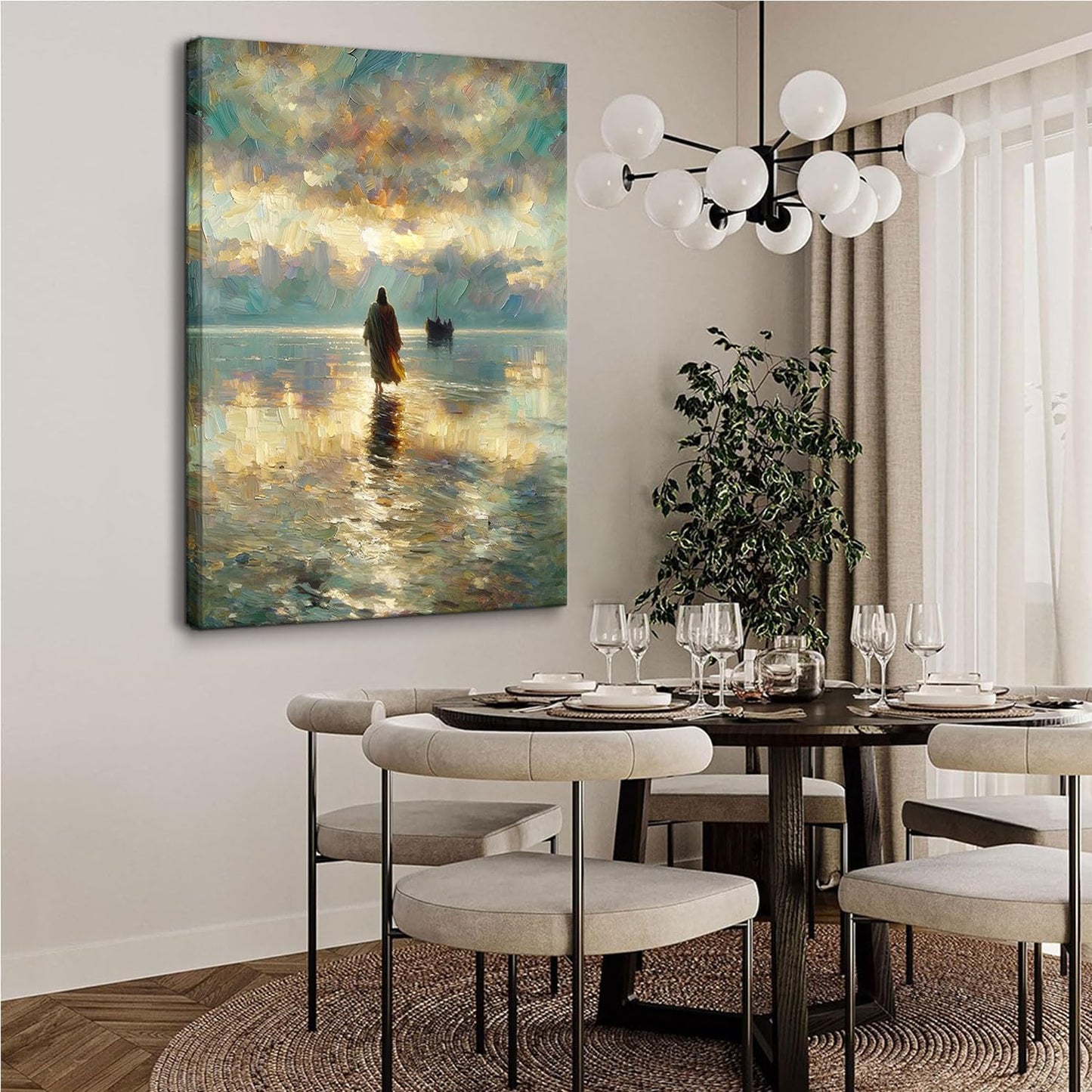 Jesus Walking on Water Wall Art 12x16in