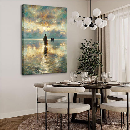 Jesus Walking on Water Wall Art 12x16in