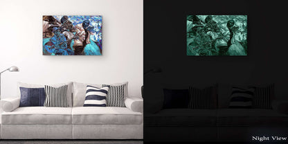 Orange Jazz Canvas Wall Art – 32x48in