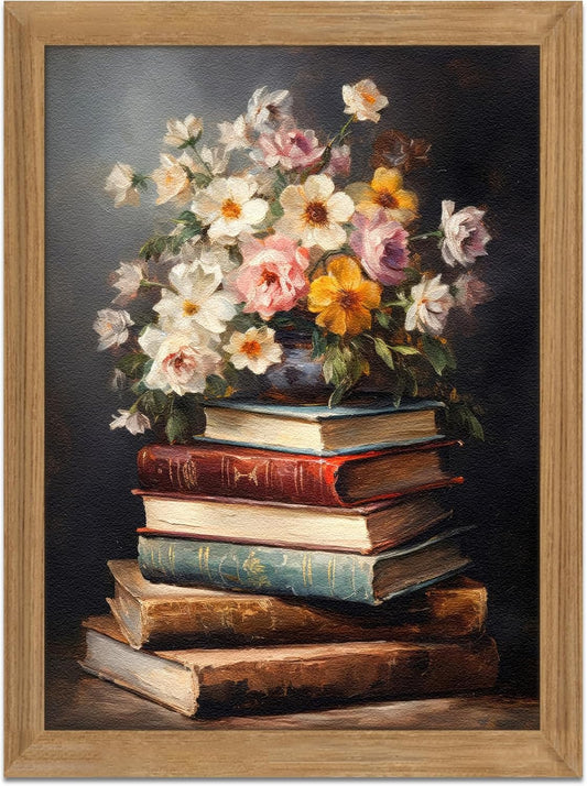 Vintage Floral Wall Art – 12x16in