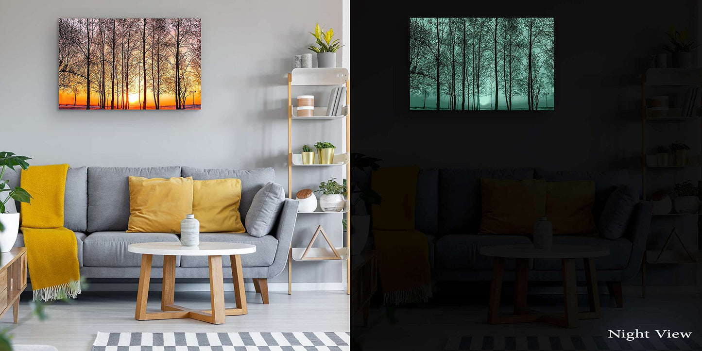 Winter Lake Canvas Art