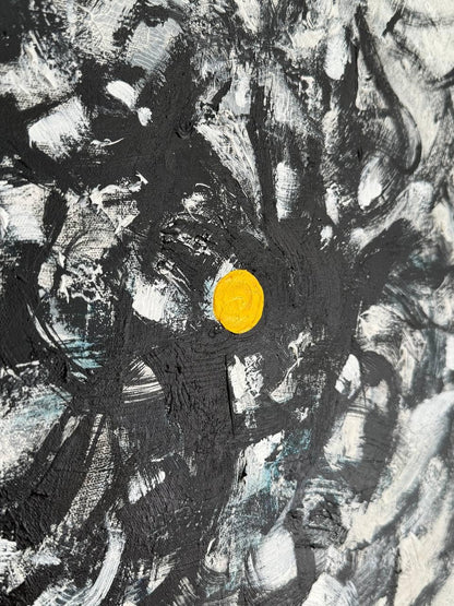 Black and White Abstract Canvas Art