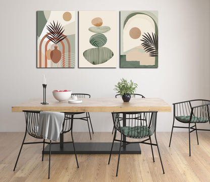 Boho Minimalist Wall Art 3PC 24x36in