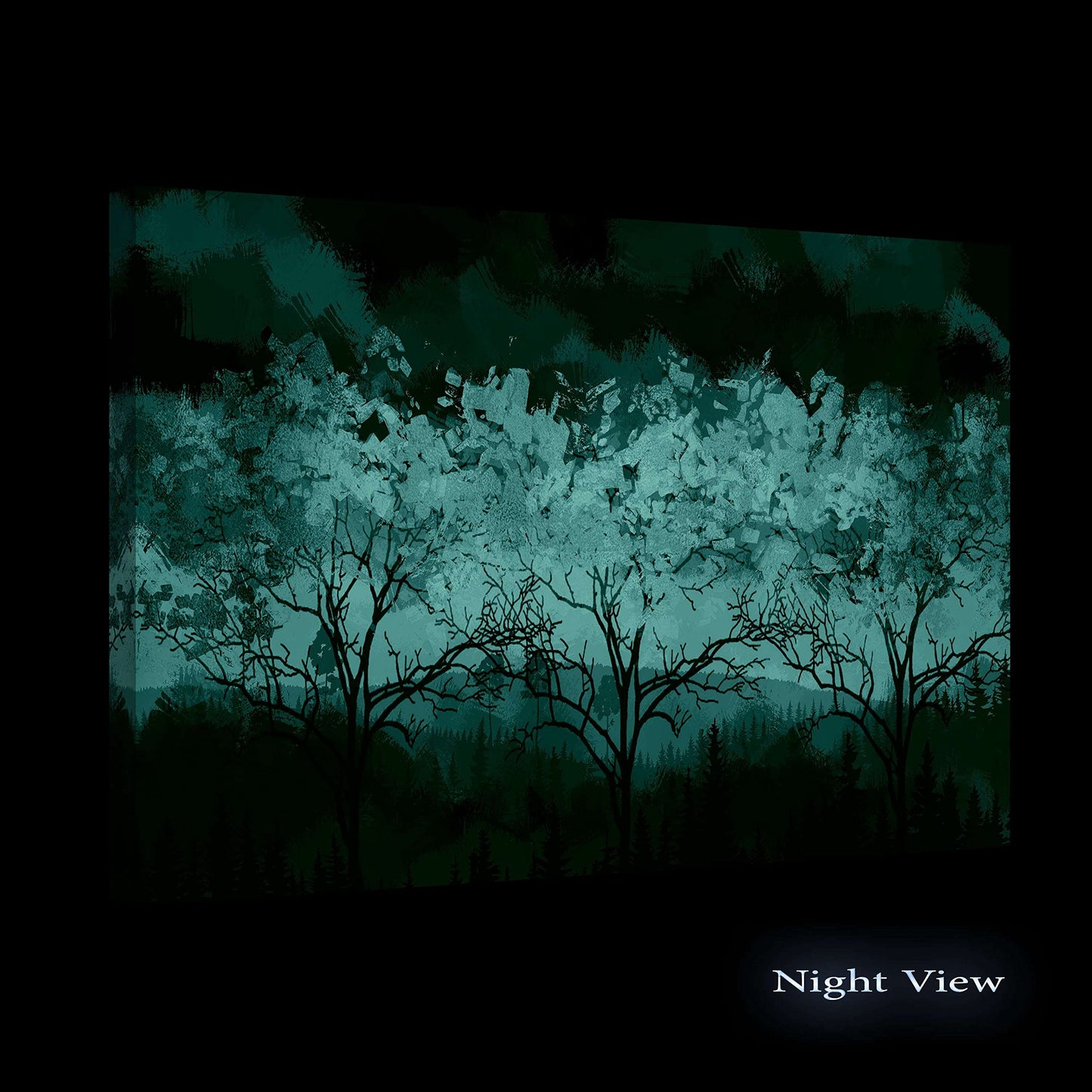 Golden Forest Canvas Wall Art – 32x48in