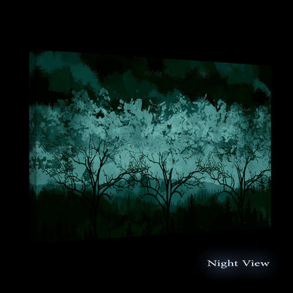 Golden Forest Canvas Wall Art – 32x48in