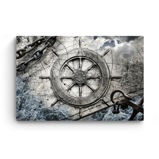 Caribbean Beach Glass Wall Art 24x36in