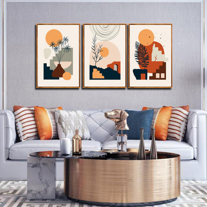 Boho Minimalist Wall Art 3PC 24x36in
