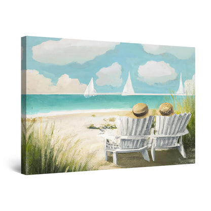 Ship & Moon Canvas Wall Art – 32x48in