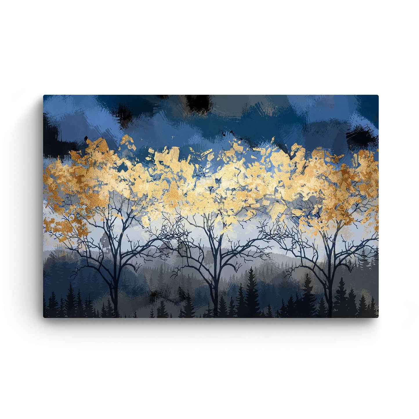 Golden Forest Canvas Wall Art – 32x48in