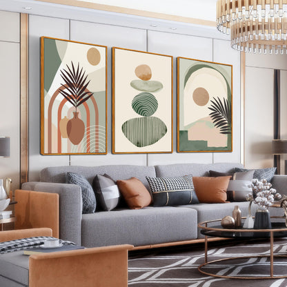 Boho Minimalist Wall Art 3PC 24x36in