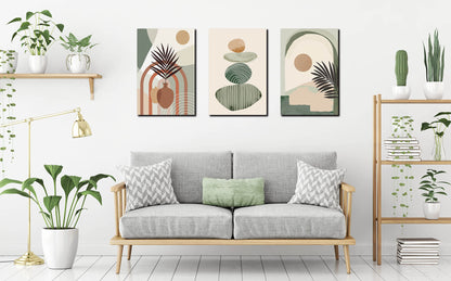 Boho Minimalist Wall Art 3PC 24x36in