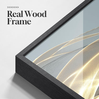 Black & Gold Abstract Art 3PC