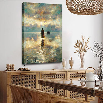 Jesus Walking on Water Wall Art 12x16in