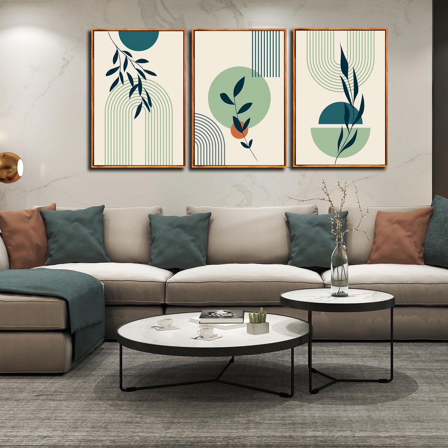 Boho Minimalist Wall Art 3PC 24x36in