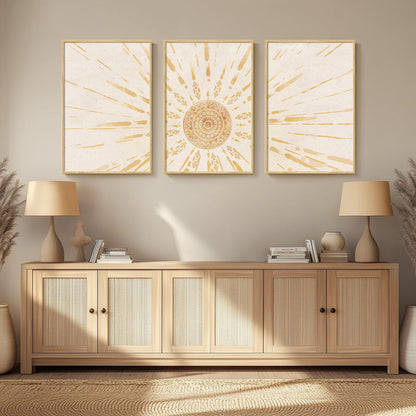 Neutral Abstract Wall Art 2PC