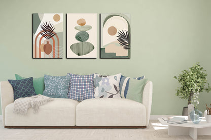 Boho Minimalist Wall Art 3PC 24x36in