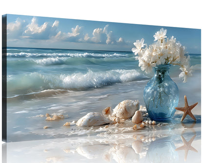 Beach Canvas Wall Art – 3 Panel Sunset