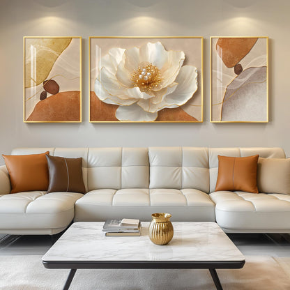 Black & Gold Abstract Art 3PC