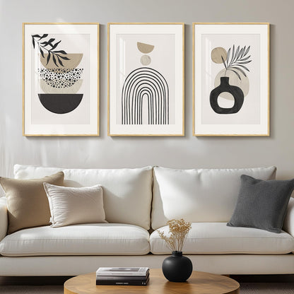 Neutral Abstract Wall Art 2PC