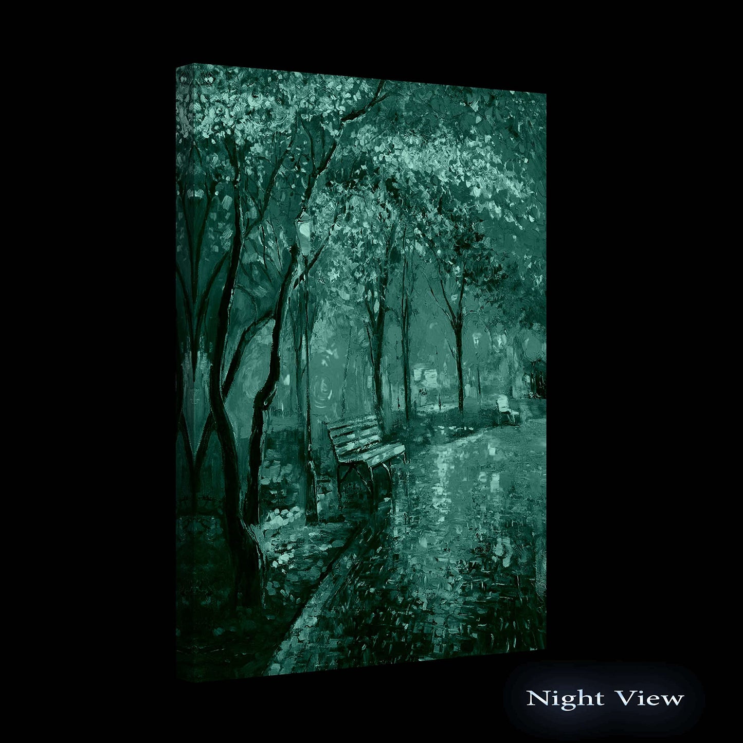 Golden Forest Canvas Wall Art – 32x48in