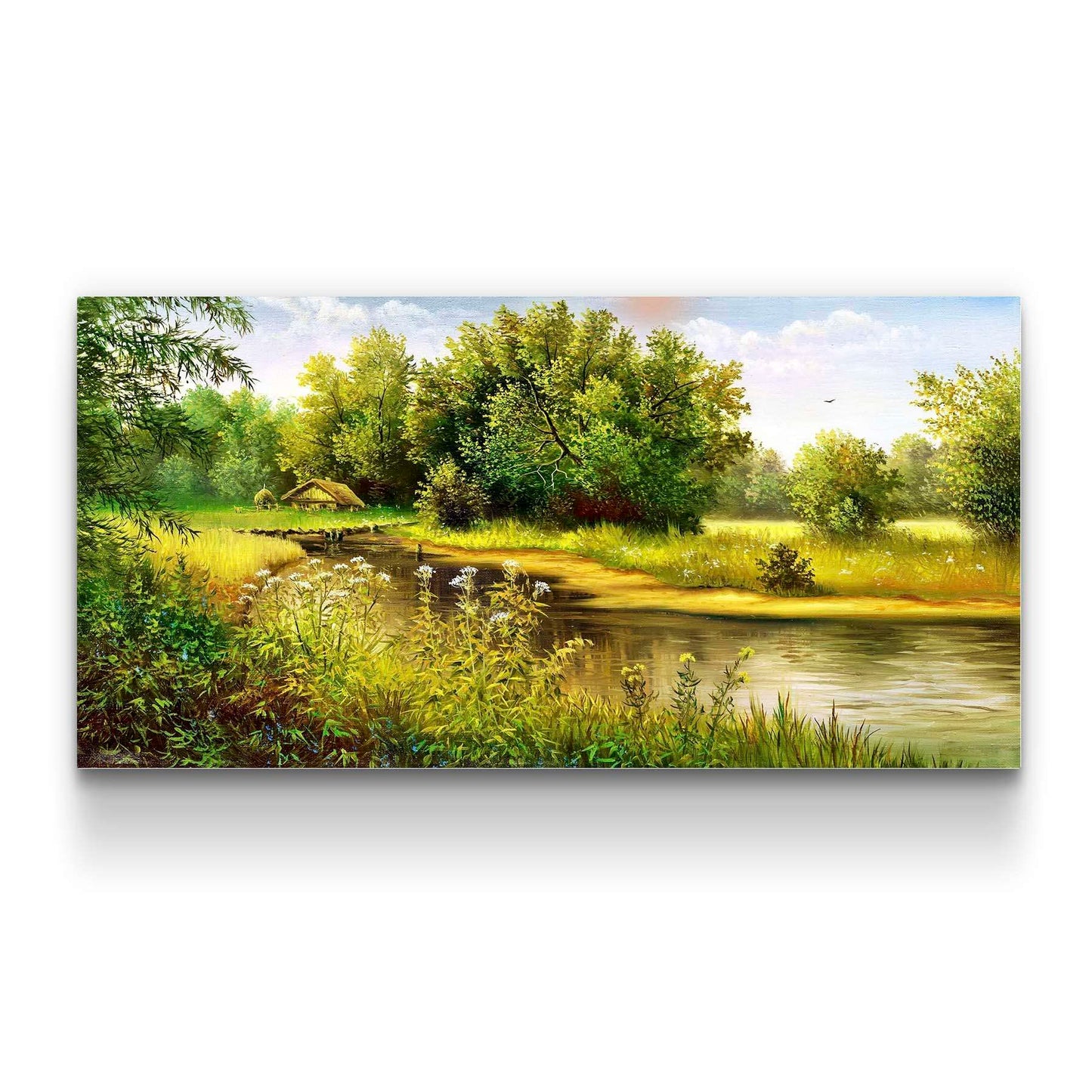 Winter Lake Canvas Art