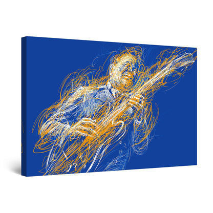 Orange Jazz Canvas Wall Art – 32x48in