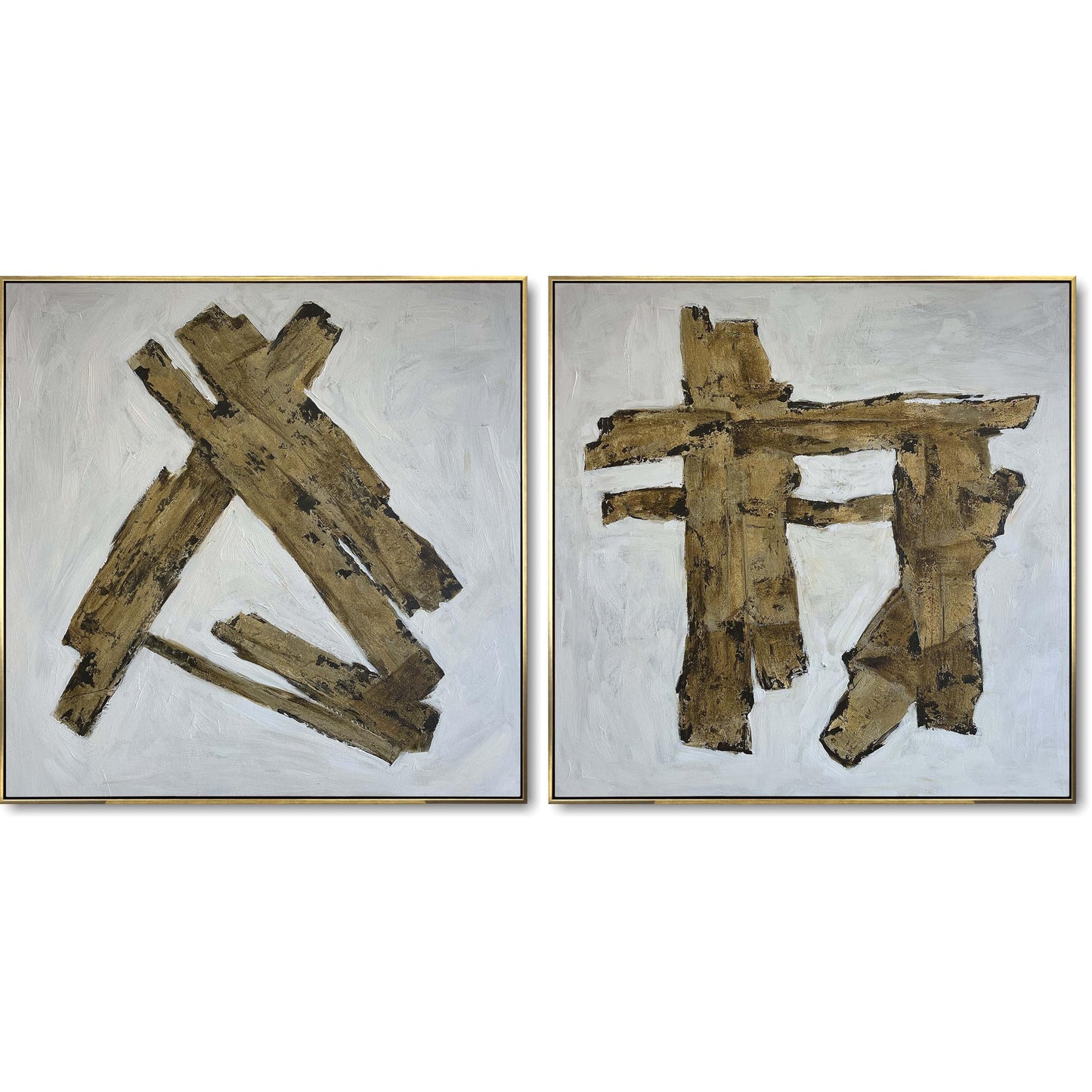 Japandi Abstract Oil Painting Set