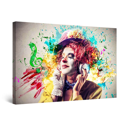 Orange Jazz Canvas Wall Art – 32x48in