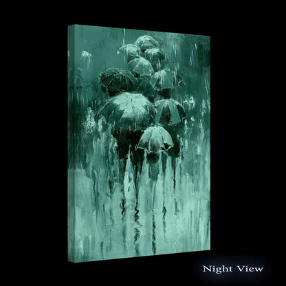 Red Boat Lake Canvas Wall Art 32x48in