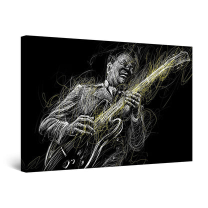 Orange Jazz Canvas Wall Art – 32x48in