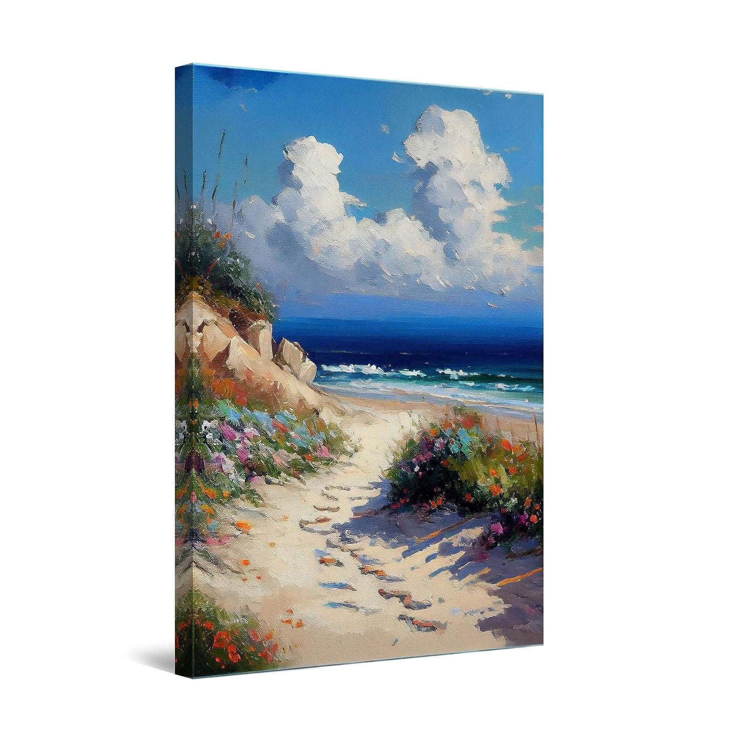 Ship & Moon Canvas Wall Art – 32x48in