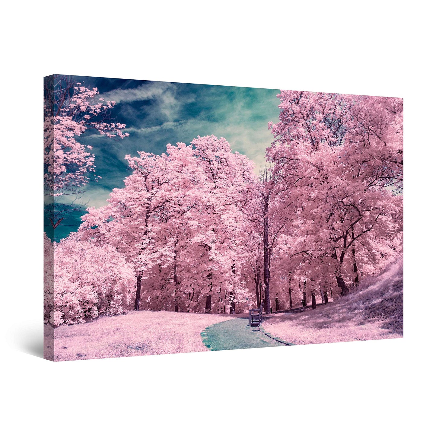 Golden Forest Canvas Wall Art – 32x48in