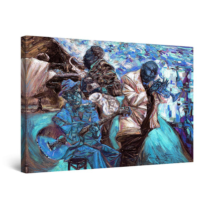 Orange Jazz Canvas Wall Art – 32x48in