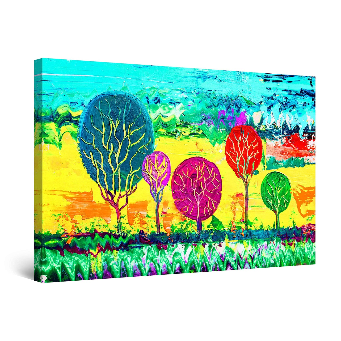Golden Forest Canvas Wall Art – 32x48in