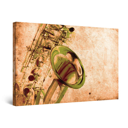 Orange Jazz Canvas Wall Art – 32x48in