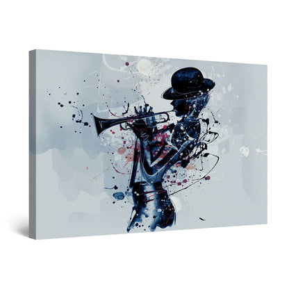 Orange Jazz Canvas Wall Art – 32x48in