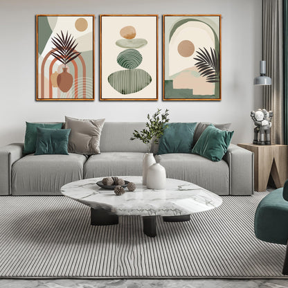 Boho Minimalist Wall Art 3PC 24x36in