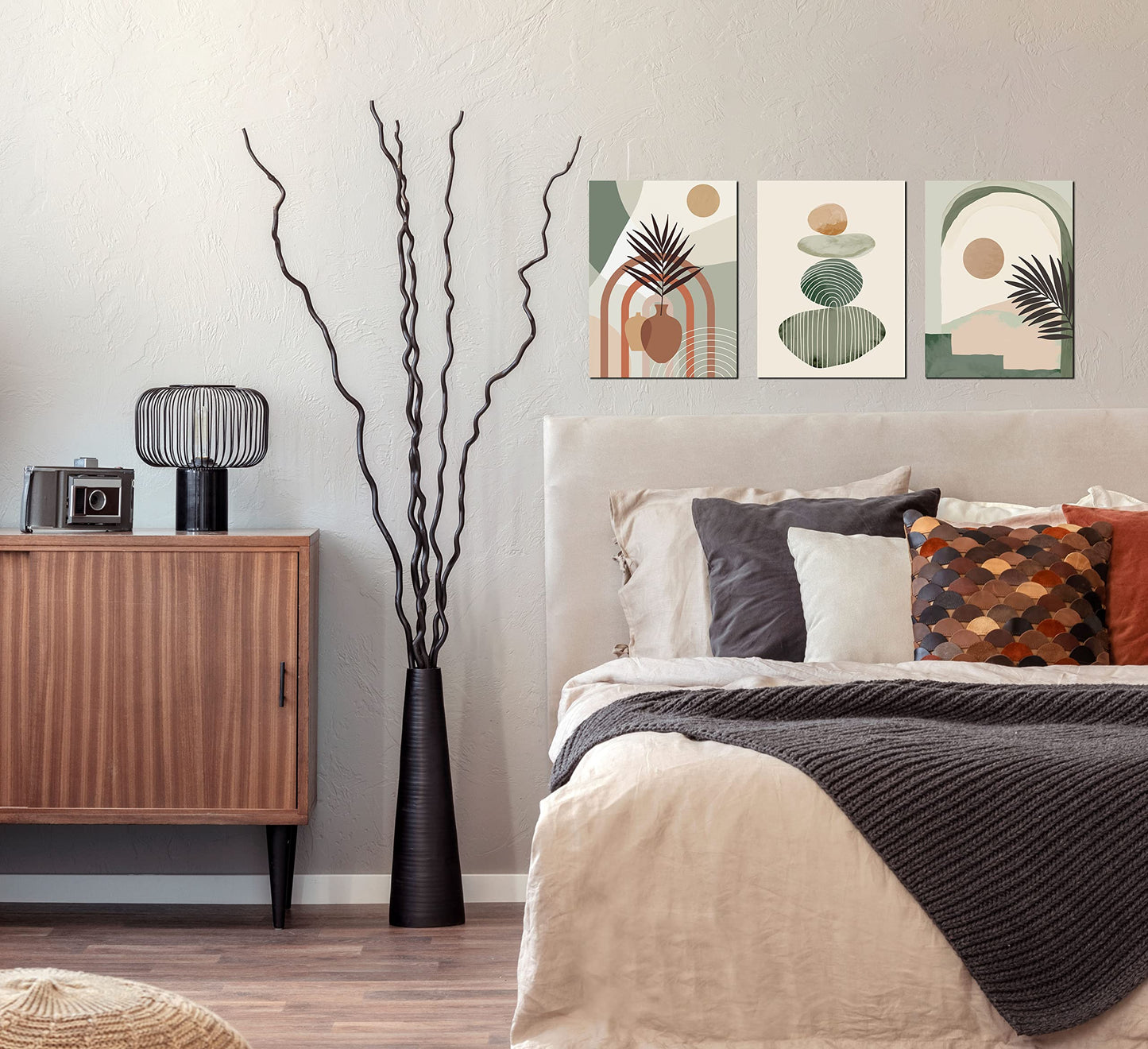 Boho Minimalist Wall Art 3PC 24x36in