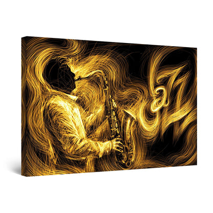 Orange Jazz Canvas Wall Art – 32x48in